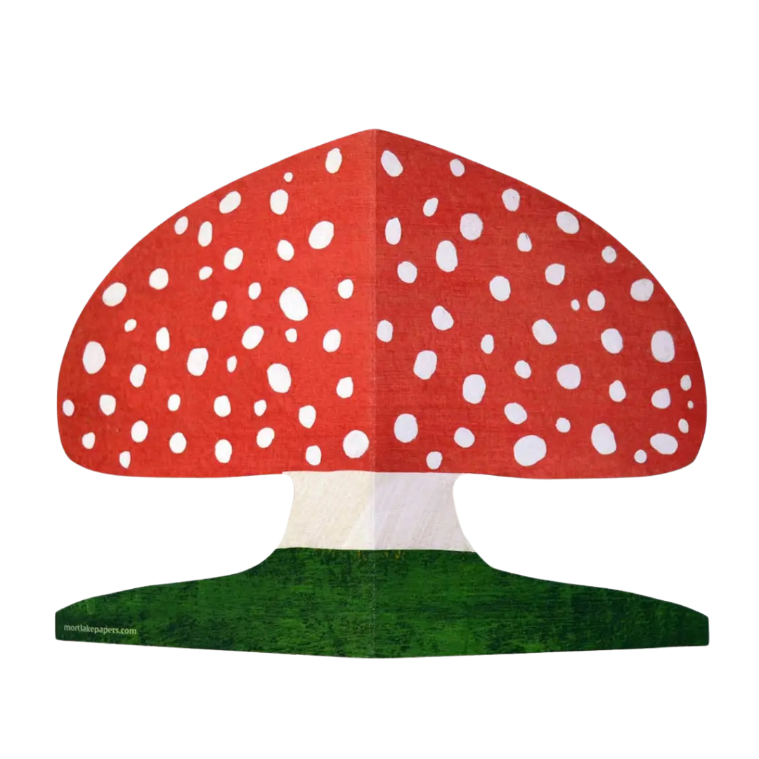 Red Mushroom Greeting Card