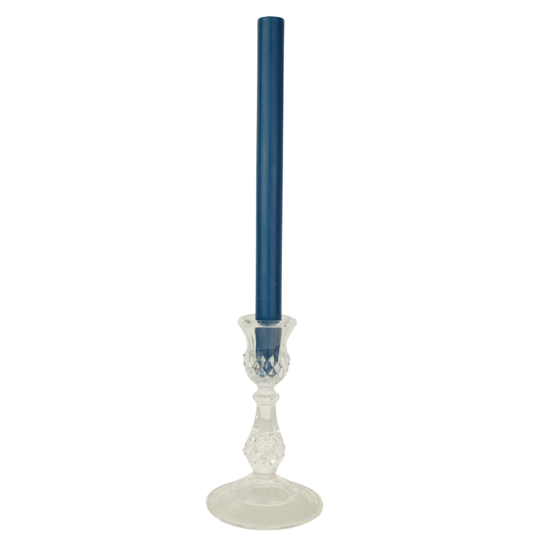 Navy Dinner Candle