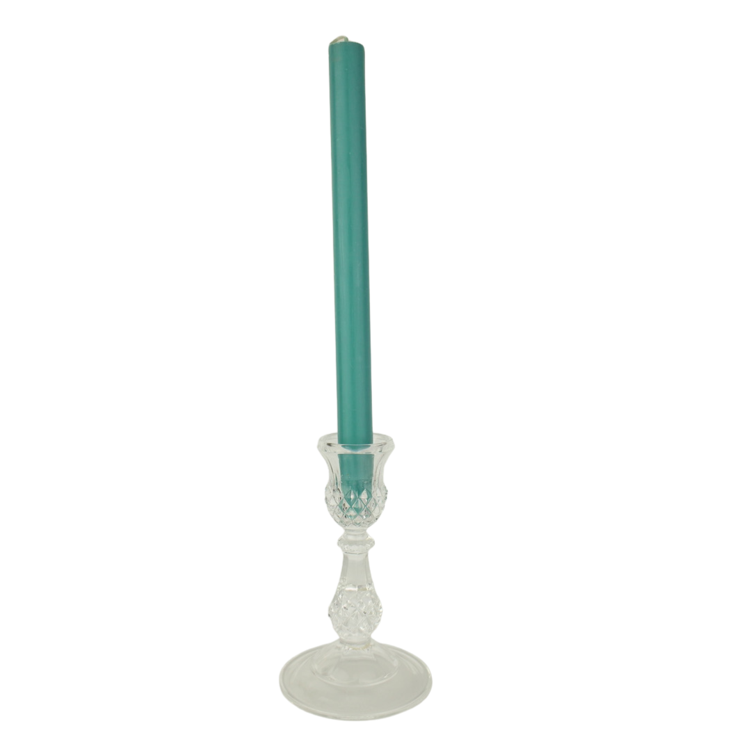 Turquoise Dinner Candle
