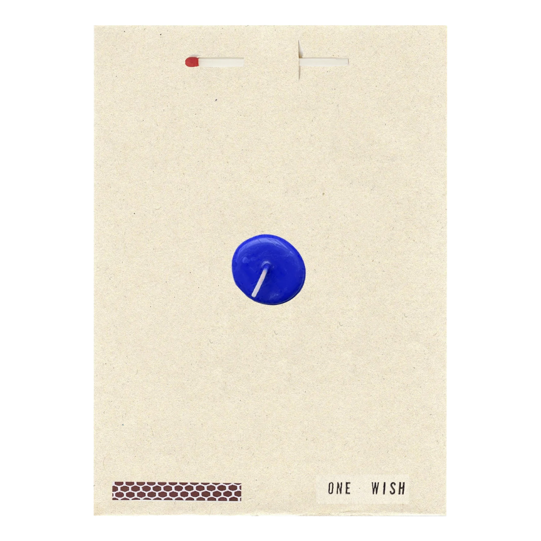 Blue Wish Card