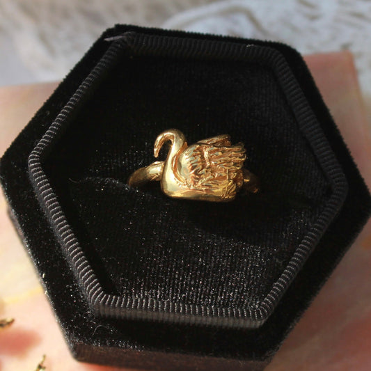 Serene Swan Ring