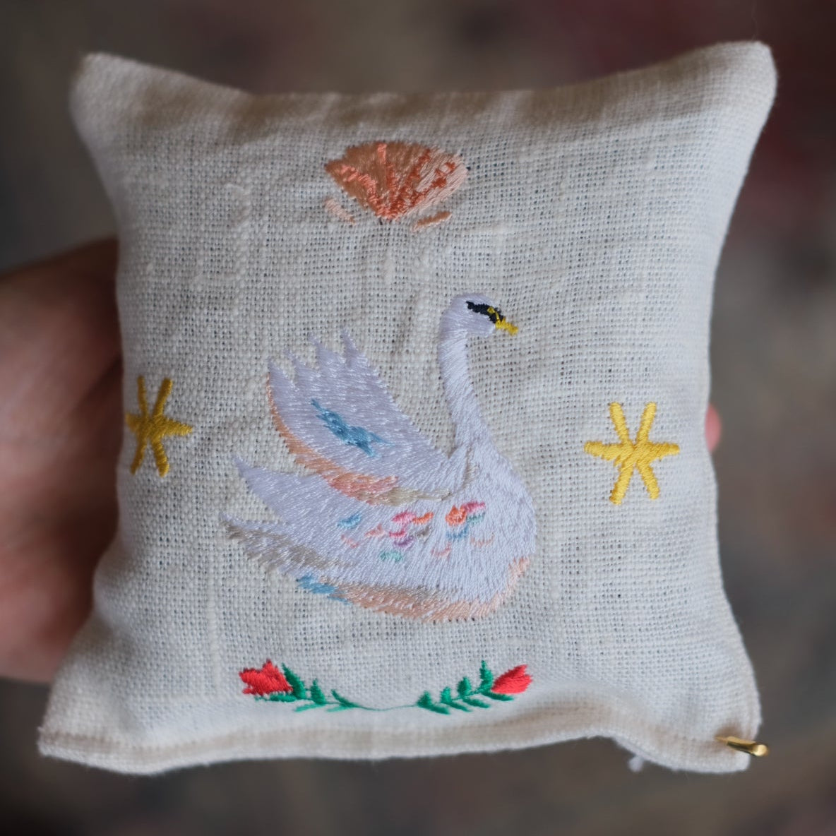 Swan Lavender filled Sachet