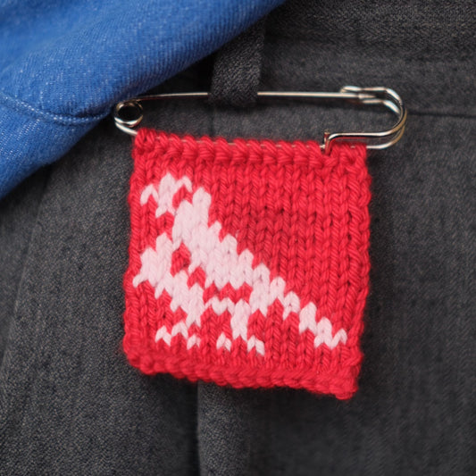 Love Bird Knitted Pin
